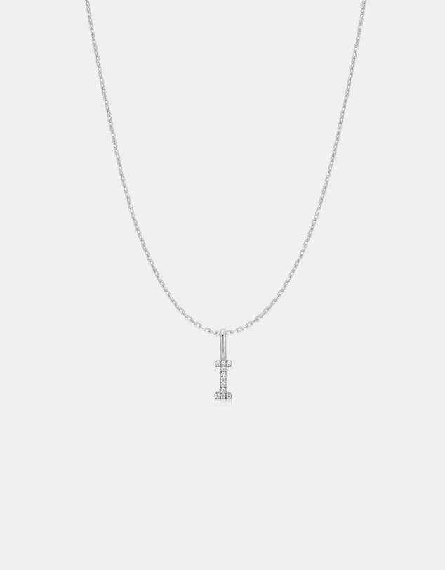 Ania Haie - Ania Haie Silver Letter I Initial Necklace