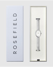 Rosefield - Ovale White Matte Silver-Tone Bracelet Watch