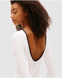 Tommy Jeans - Slim Badge LS Rib Tee