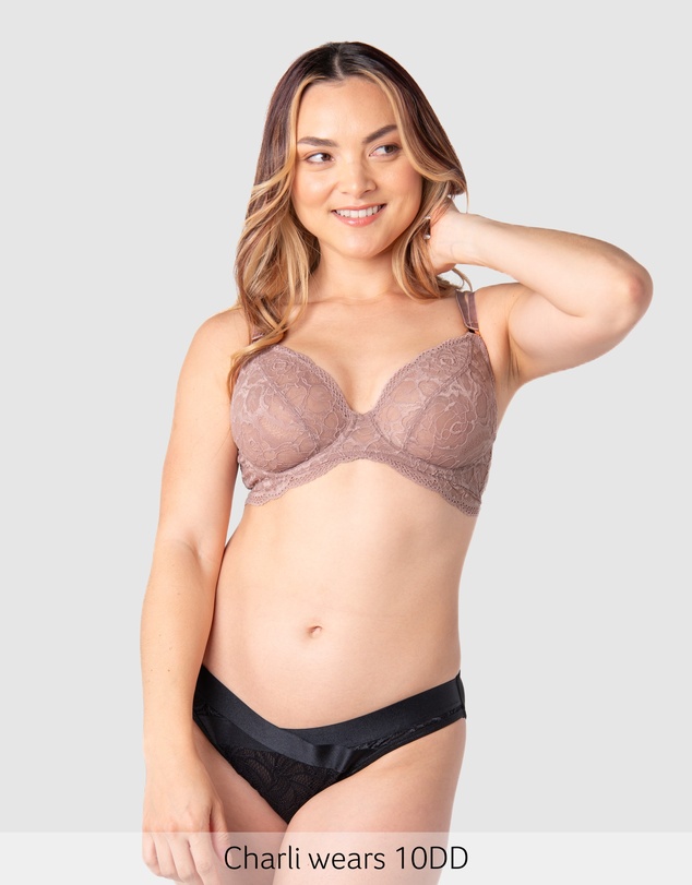 Hotmilk Maternity Lingerie - Heroine Plunge Nursing Bra - Flexiwire
