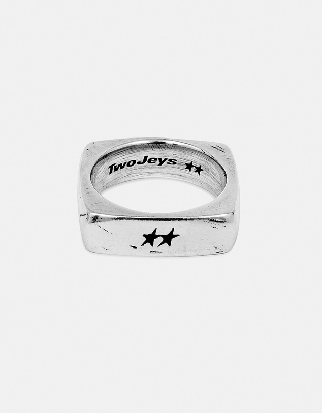 TwoJeys - Single Geometry Ring