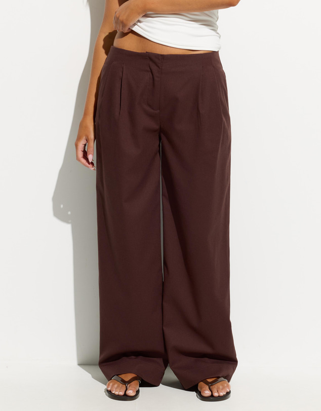 Dazie - Trevi Linen Blend Tailored Pants