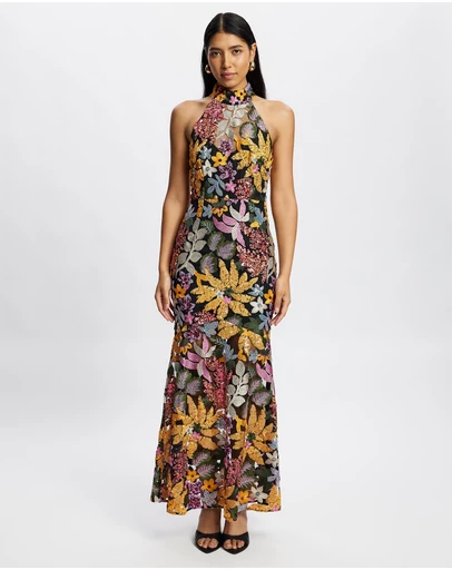 Romance by Honey and Beau - Chiara High Neck Maxi Dress