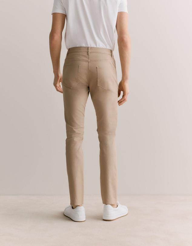 Trenery - Regular Fit Five Pocket Travel Pant in Desert