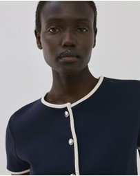 M.N.G - Buttoned Cotton T-Shirt