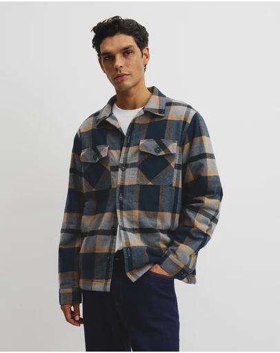 Country Road - Check Sherpa Overshirt