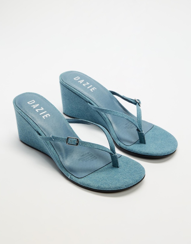 Dazie - Clara Thong Wedge Heels