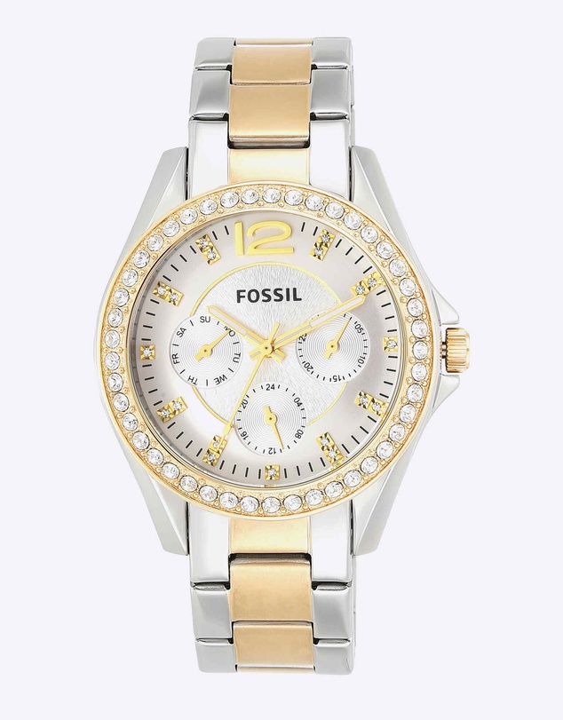Fossil - Riley Two Tone Analogue Watch