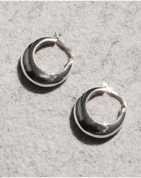 SAINT VALENTINE - Positano Large Hoops - Silver