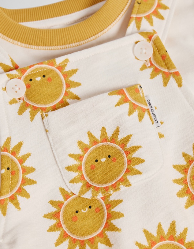Country Road - Organically Grown Cotton Embroidered Jersey Overall