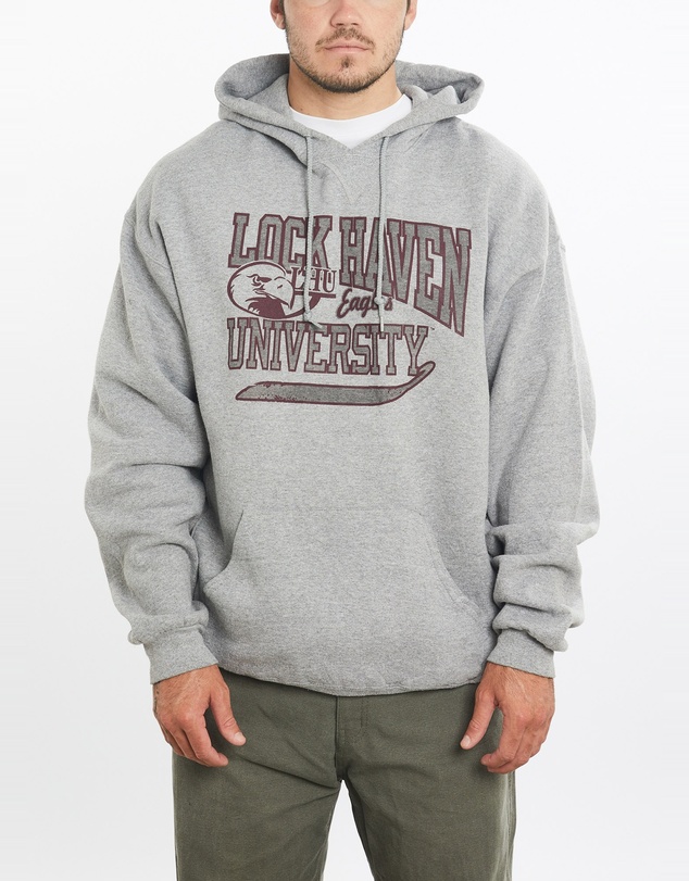 Vintage by The Real Deal - Pre Loved - Vintage 90s Russell Athletic University of Lock Haven Eagles Hooded Sweatshirt