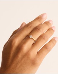 By Charlotte - Gold Kindred April Ring