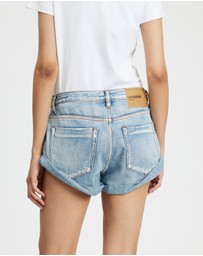 ONE TEASPOON - Bandits Low Waist Denim Shorts