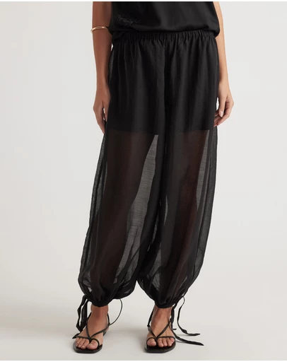 Decjuba - Tina Textured Balloon Pants