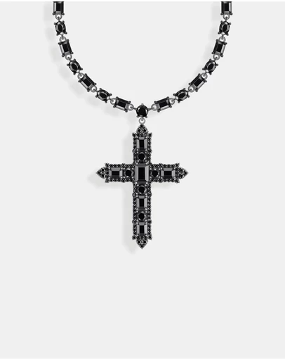 THOMAS SABO - Necklace with cross pendant and zirconia