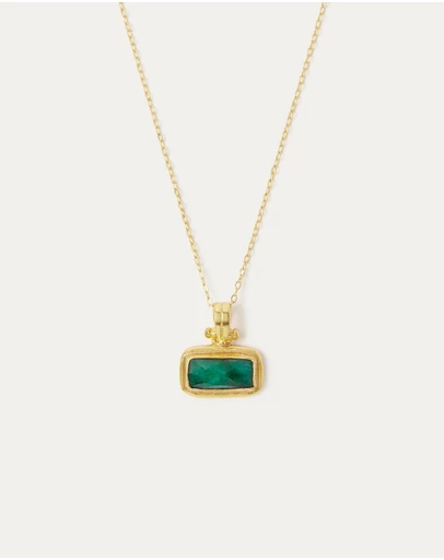Ottoman Hands - Noa Emerald Pendant Necklace