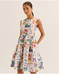 Review - Postcards Pleated Dress