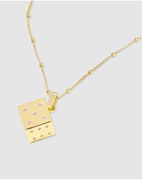 Wanderlust + Co - Dice Gold Necklace