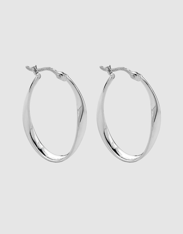 Najo - Cinta Silver Hoop Earring