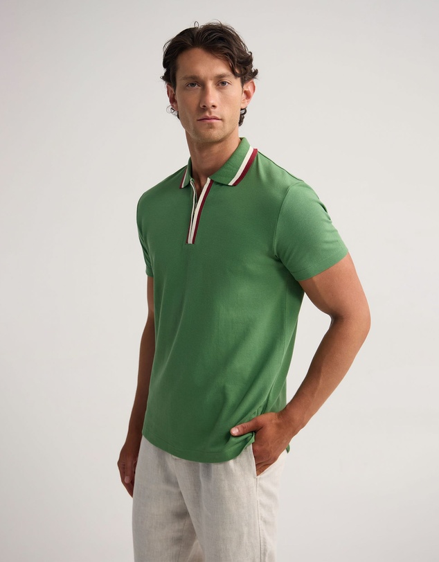 Oxford - Orwell Zip Neck Polo