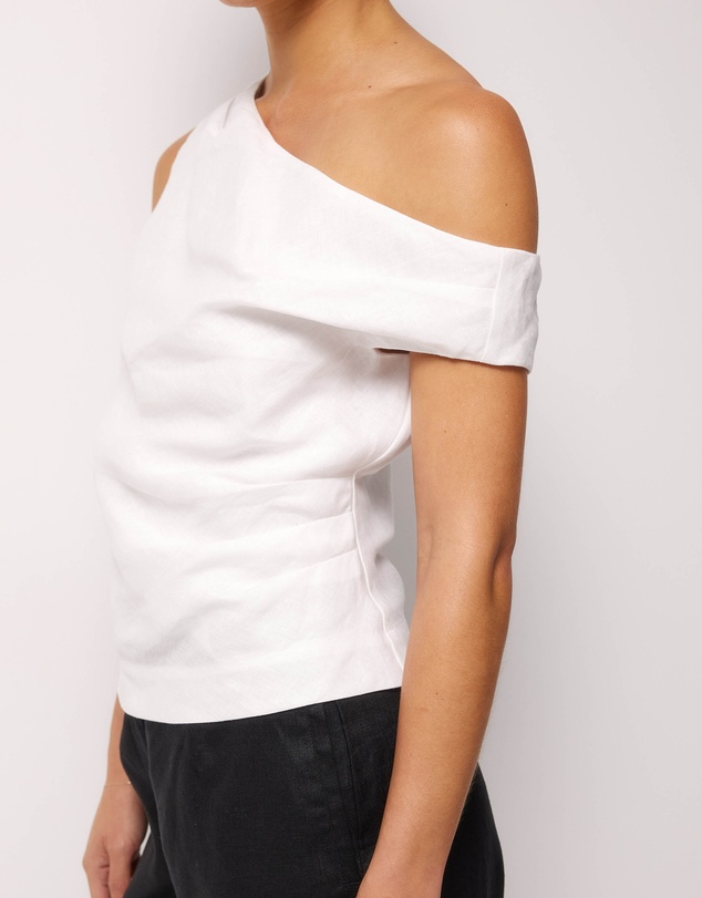 AERE - Off Shoulder Gathered Top