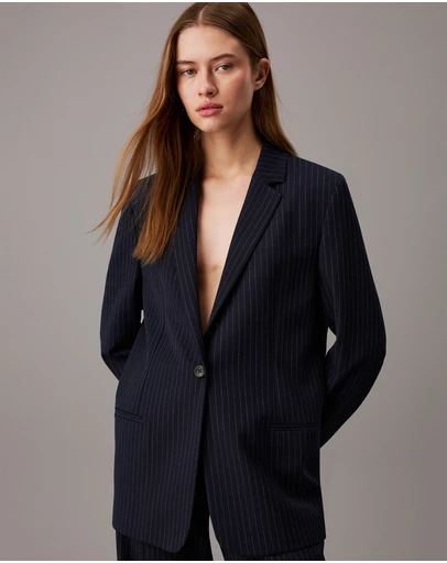 Calvin Klein - Relaxed Pinstripe Blazer