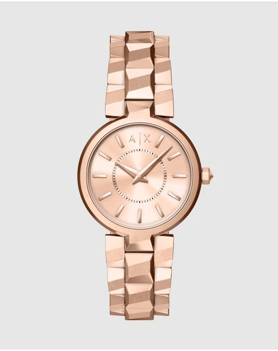 Armani Exchange - Rose Gold Analogue Watch
