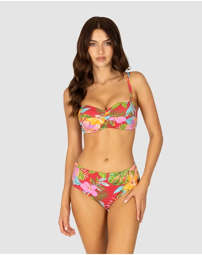 Baku Swimwear - Mahalo D/DD Cup Twist Bandeau Bikini Bra Top