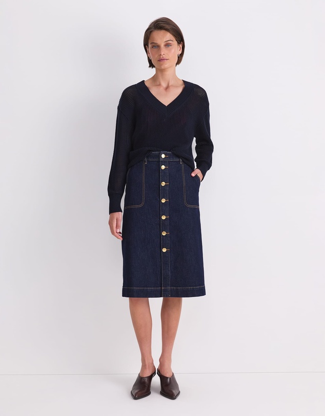 Sportscraft - Peyton Denim Midi Skirt