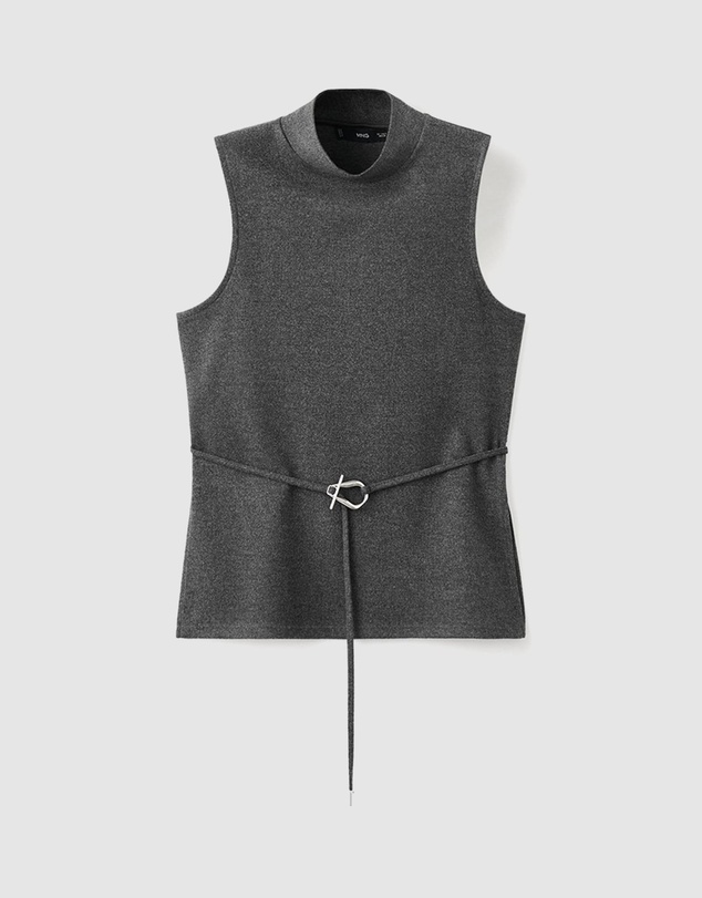 M.N.G - Turtleneck Top With Belt