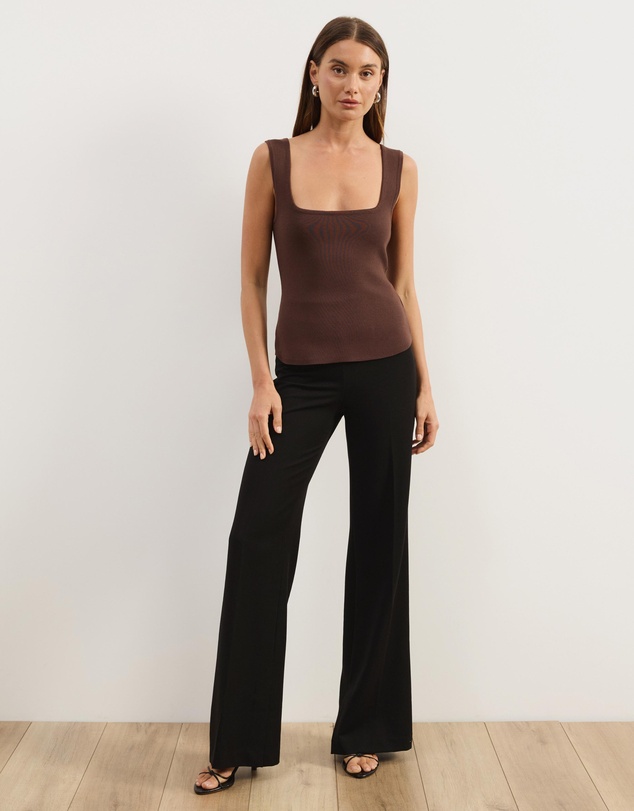 Atmos&Here - Gia Square Neck Knit Top