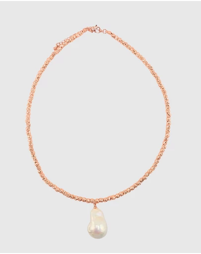 Izoa - Odette Drop Pearl Necklace