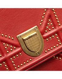 Pre-Loved by Azura Reborn - Pre-Loved Studded Lambskin Vertical Diorama Crossbody