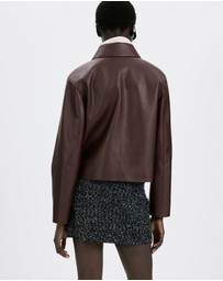 M.N.G - Faux-Leather Jacket With Pockets