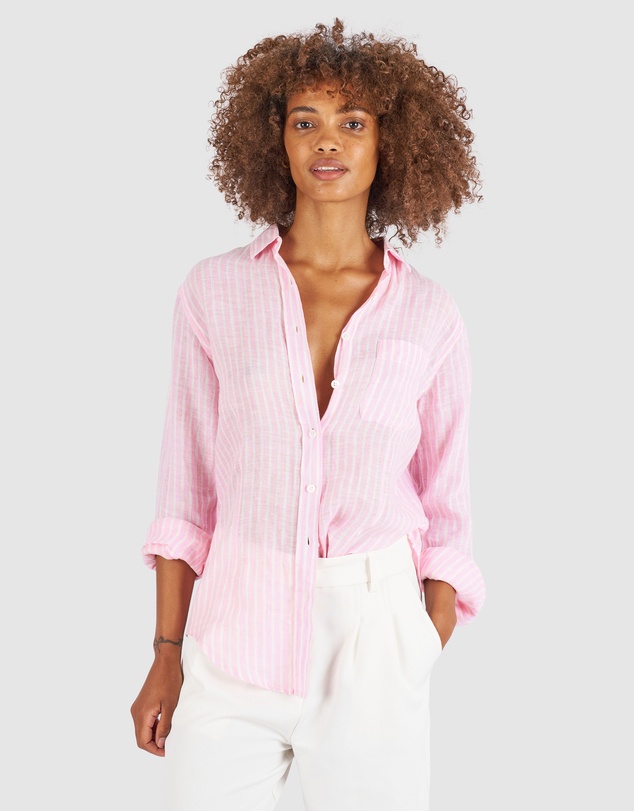 CAMIXA - Rina Striped Linen Shirt