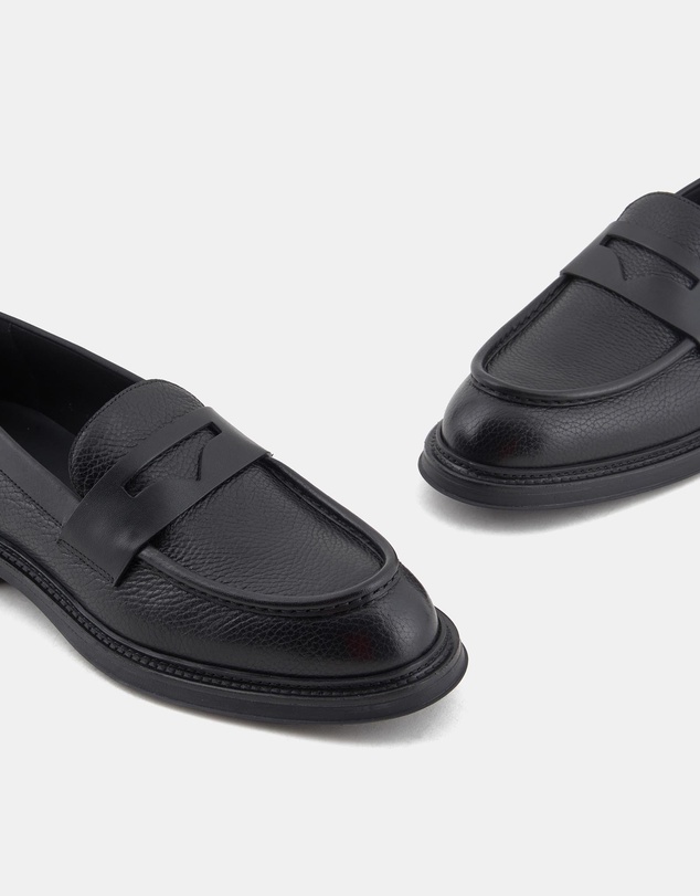 Emporio Armani - Mocassino Vitello Granato Vitello Liscio - Men's