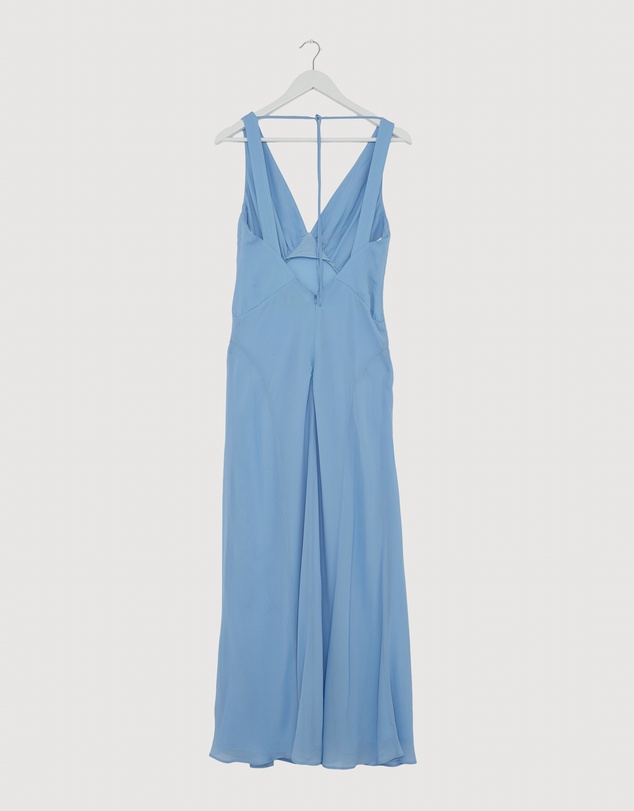 Revibe - Repaired Shona Joy Korine Plunged Maxi Dress - AU 8