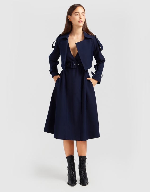 Belle & Bloom - Manhattan Cropped Trench
