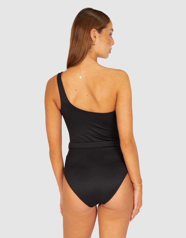 Baku Swimwear - Rococco Belted One shoulder One piece Swimsuit