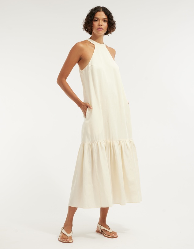 Amelius - Frankie Tie Neck Maxi Dress