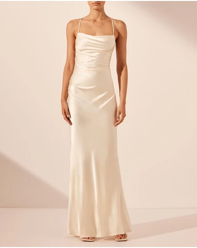 Shona Joy - La Lune Lace Back Maxi Dress