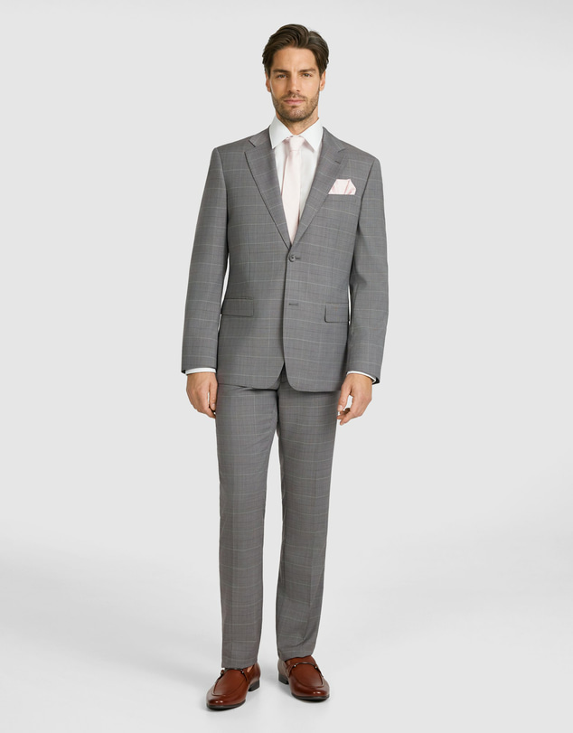 Tarocash - Sovran Check Wool Suit Jacket