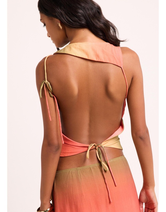 Subtitled - Earth Ombre Backless Top