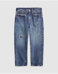 Polo Ralph Lauren - Lynwood Relaxed Fit Distressed Jeans - ICONIC EXCLUSIVE - Kids