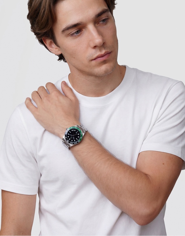 Daniel Wellington - Iconic GMT Link 40mm Ceramic Bezel