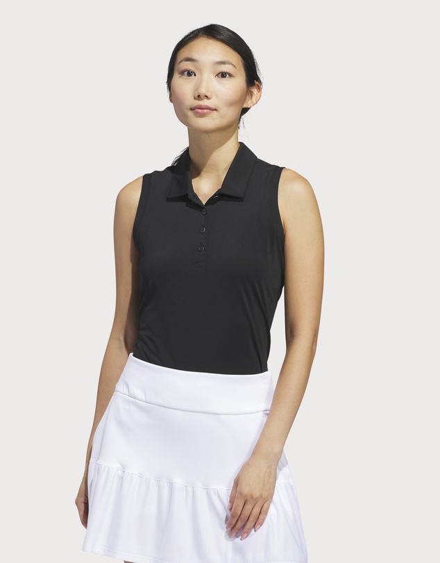 adidas Performance - Ultimate365 Solid Sleeveless Polo Shirt Womens
