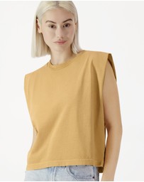 American Apparel - Heavyweight Garment Dyed Women's Muscle T-Shirt