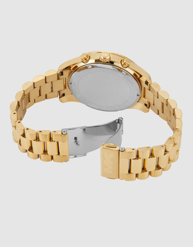 Michael Kors - Lexington Gold Tone Chronograph Watch