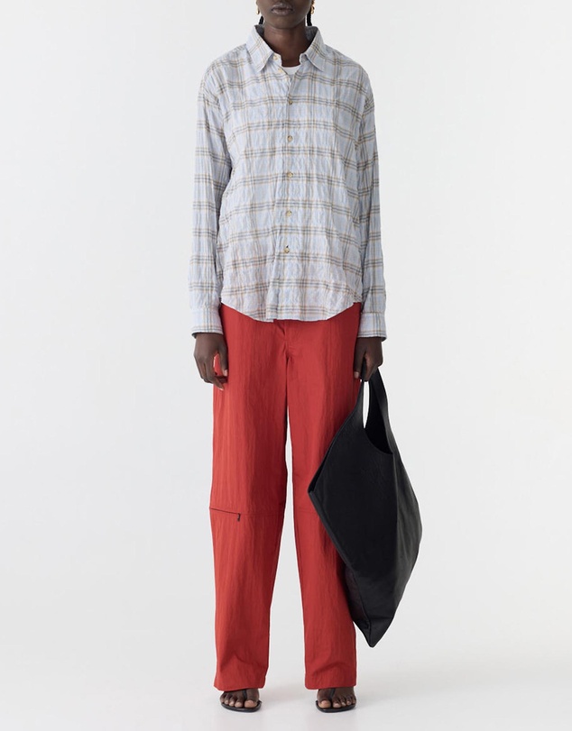 Bassike - Light Check Boxy Shirt