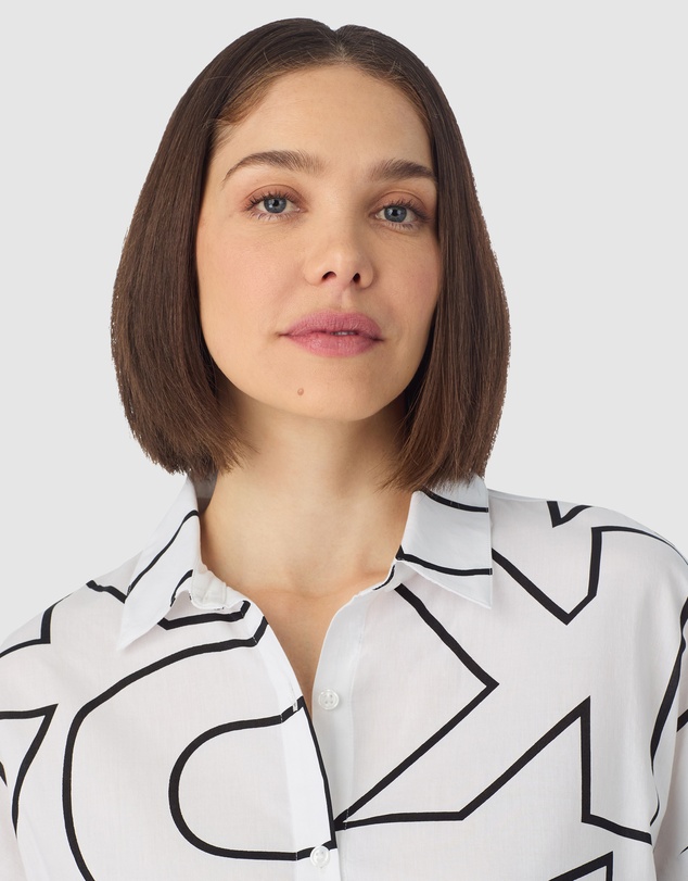 DKNY - Cotton & Viscose Button Up Long Sleeve Long Pyjama Set
